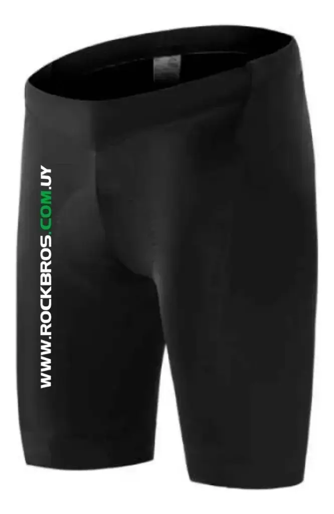 Calza Ciclismo Negro Con Badana Gel Azul L