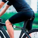 Calza Ciclismo Negro Con Badana Gel Azul L