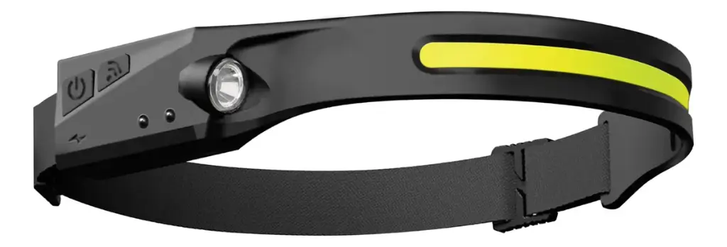 Linterna Minero Recargable De Cabeza Luz Led Con Sensor Movi