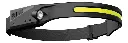 Linterna Minero Recargable De Cabeza Luz Led Con Sensor Movi