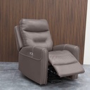 Sillon Sofa Reclinable Electrico Poltrona Simil Cuero Living