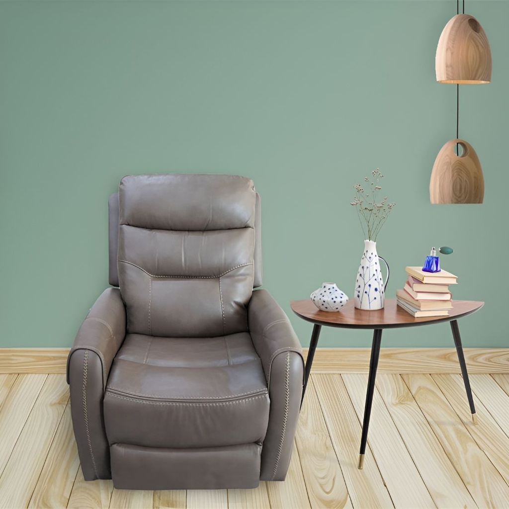 Sillon Sofa Reclinable Electrico Poltrona Simil Cuero Living
