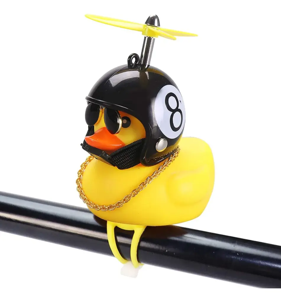 Pato Bocina Para Bicicleta Duck Patito Con Luz Niños Adorno