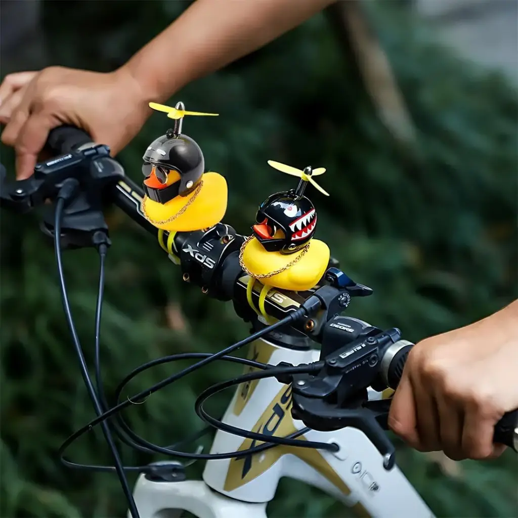 Pato Bocina Para Bicicleta Duck Patito Con Luz Niños Adorno