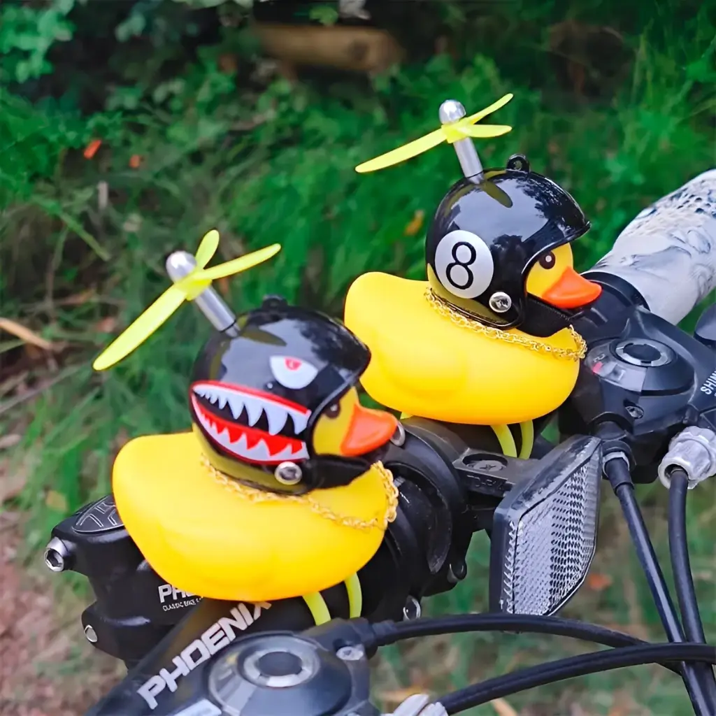Pato Bocina Para Bicicleta Duck Patito Con Luz Niños Adorno