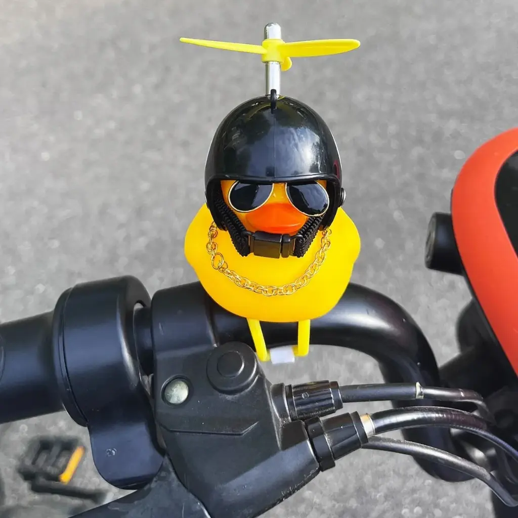 Pato Bocina Para Bicicleta Duck Patito Con Luz Niños Adorno