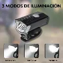 Luz Delantera Bicicleta Raypal 300 Lumens Recargable 3 Modos