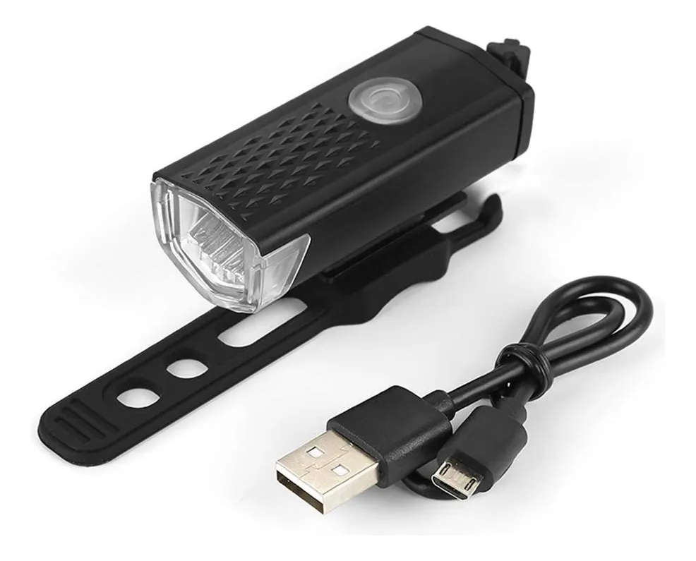 Luz Delantera Bicicleta Raypal 300 Lumens Recargable 3 Modos