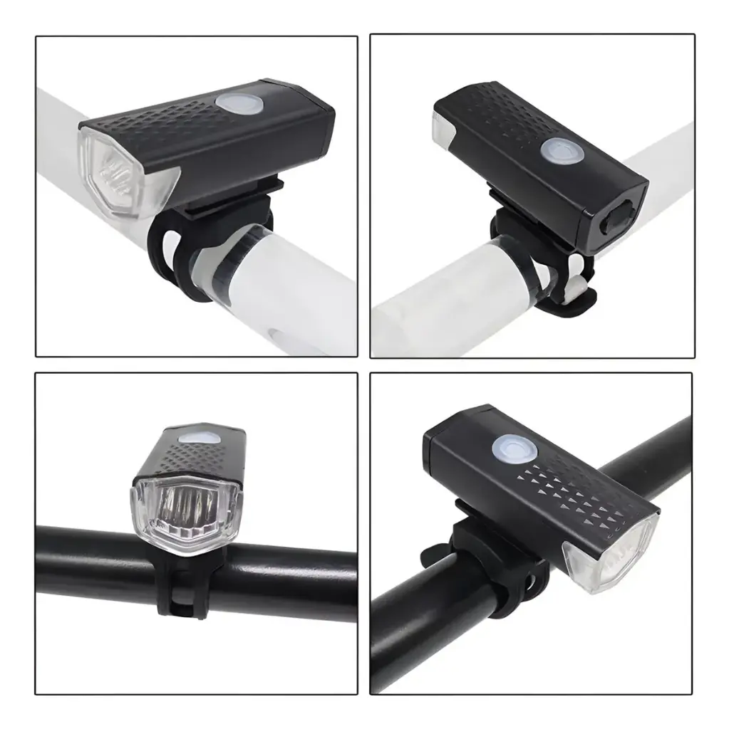Luz Delantera Bicicleta Raypal 300 Lumens Recargable 3 Modos