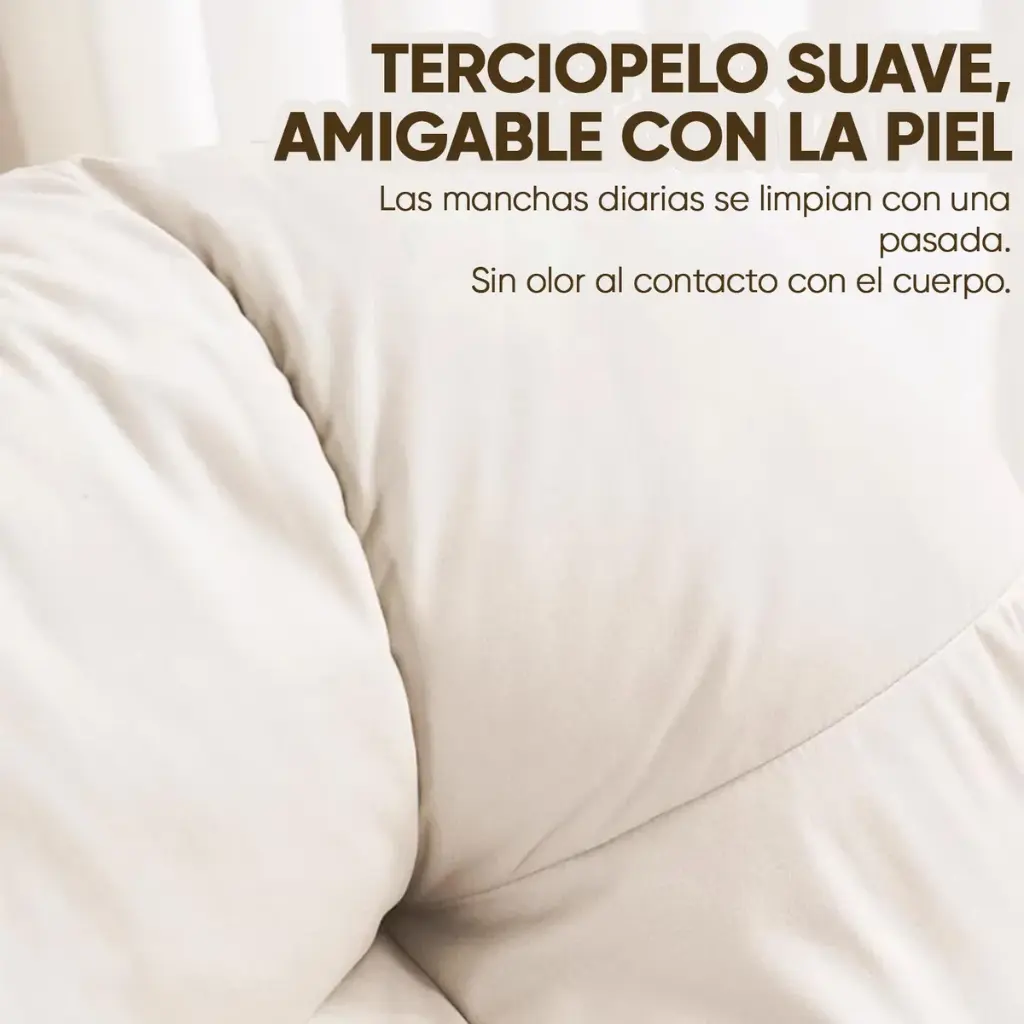  Sillon Sofa Poltrona Mecedor 1 Cuerpo Puff Apoya Pies Tela