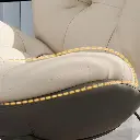  Sillon Sofa Poltrona Mecedor 1 Cuerpo Puff Apoya Pies Tela