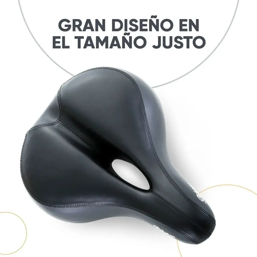 Asiento De Bicicleta Comodo Grande Sillin Ciclismo Acolchado