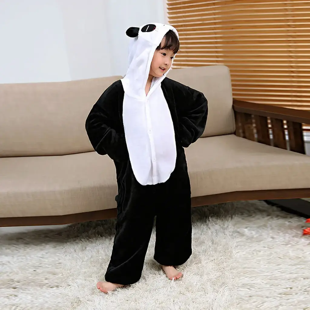 Pijama Enterito Kigurumi Panda Térmico Infantil Niño Niña