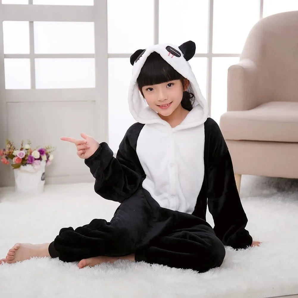 Pijama Enterito Kigurumi Panda Térmico Infantil Niño Niña