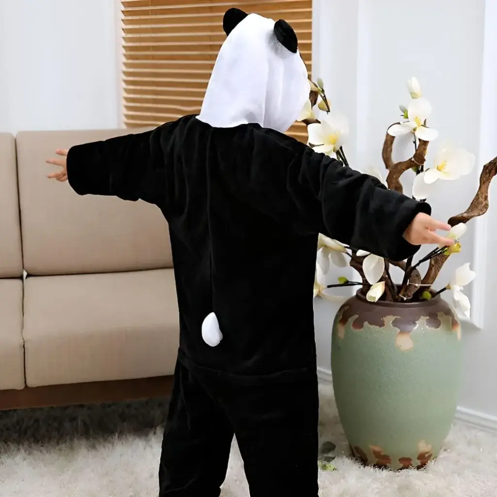 Pijama Enterito Kigurumi Panda Térmico Infantil Niño Niña