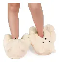 Pantuflas Oso Cariñoso Osito Peludas Calentitas Suela Goma