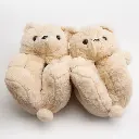 Pantuflas Oso Cariñoso Osito Peludas Calentitas Suela Goma