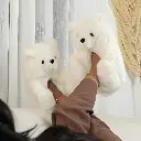 Pantuflas Oso Cariñoso Osito Peludas Calentitas Suela Goma