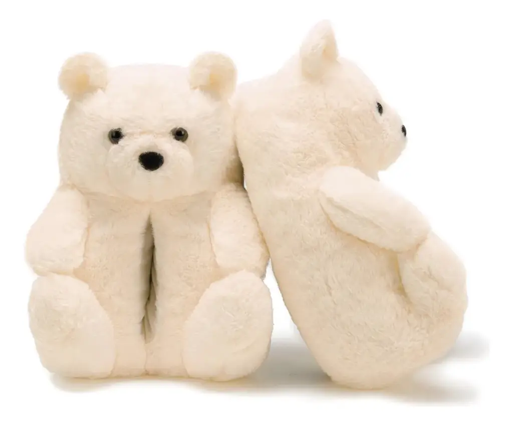 Pantuflas Oso Cariñoso Osito Peludas Calentitas Suela Goma