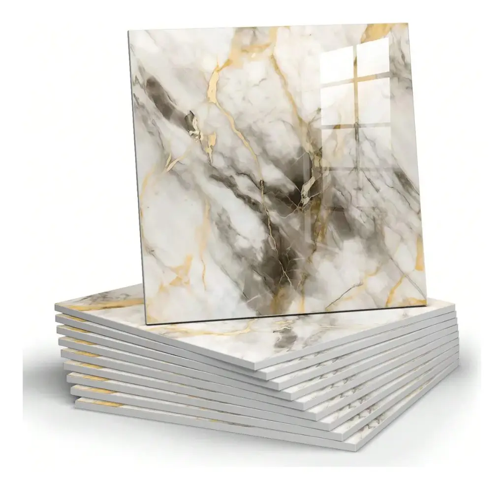 Pack X12 Placa Revestimiento Adhesivo Simil Marmol 60x60