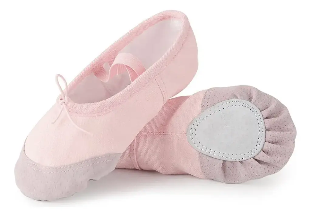 Zapatilla De Ballet Lona Entrenamiento Con Puntera Reforzada