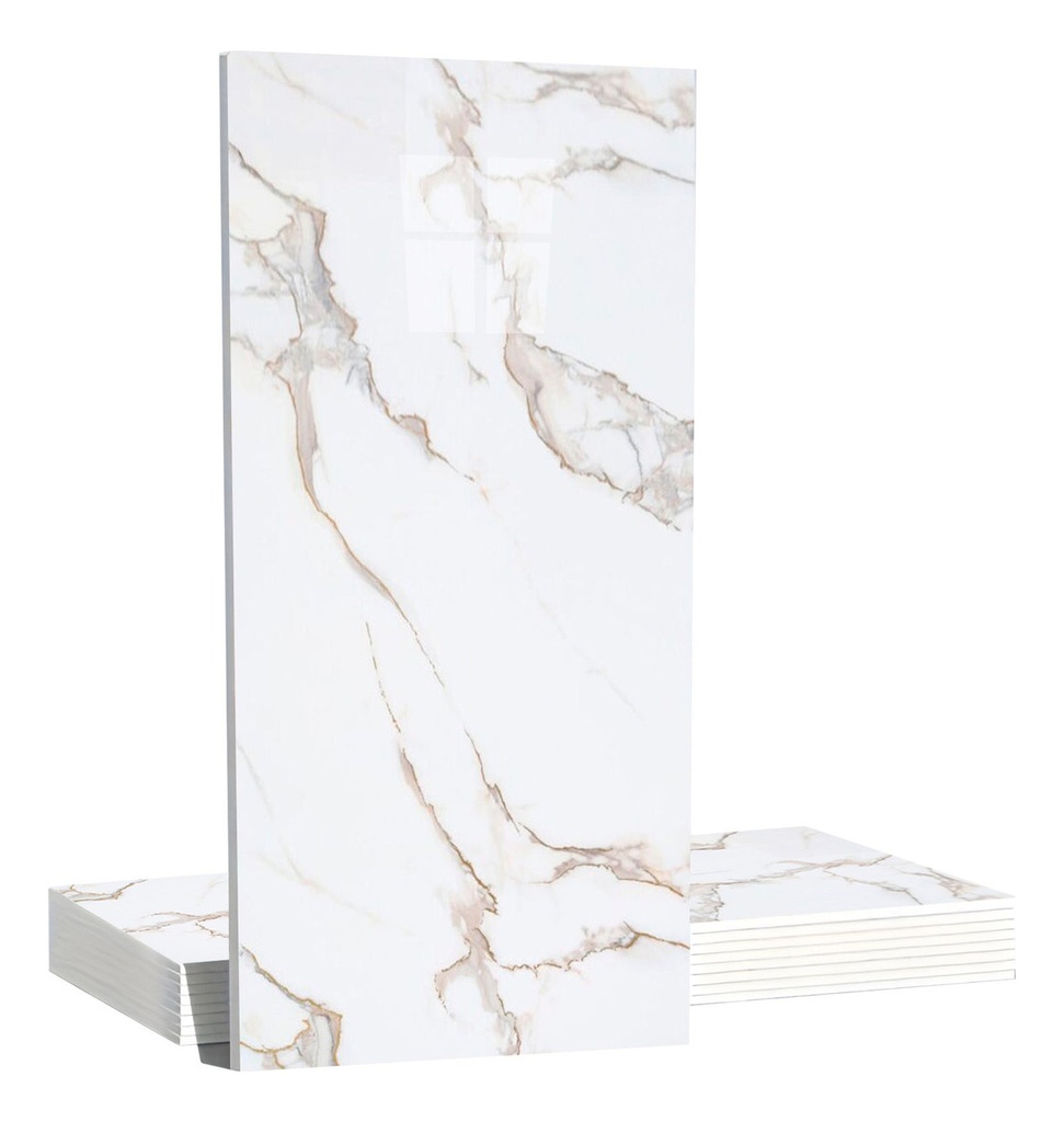 Pack X12 Placa Revestimiento Adhesivo Simil Marmol 30x60