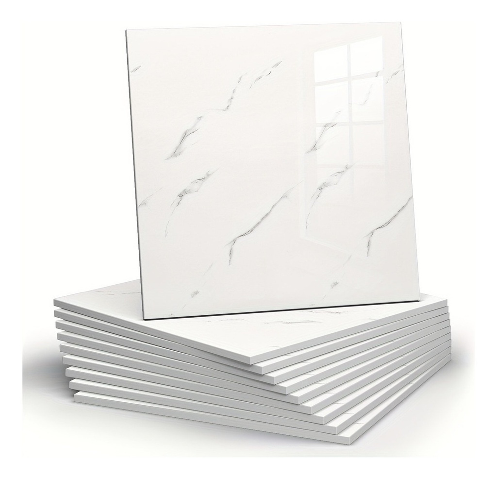 Pack X12 Placa Revestimiento Adhesivo Simil Marmol 60x60 