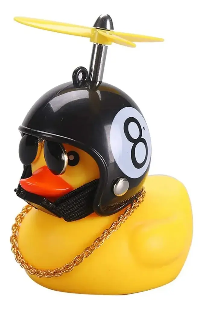 Pato Bocina Para Bicicleta Duck Patito Con Luz Niños Adorno