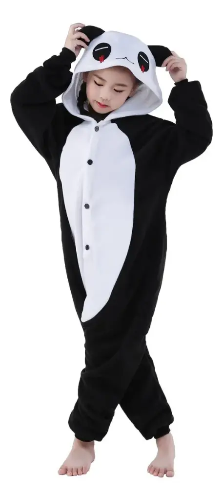 Pijama Enterito Kigurumi Panda Térmico Infantil Niño Niña