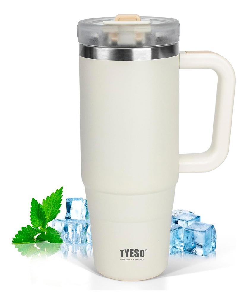 Vaso Térmico Jarro Tyeso 1.2 L Acero Asa Sorbito Aislamiento