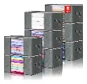 Set Caja Organizadora X8 Ropa Guarda Mantas Frazadas Tela QL