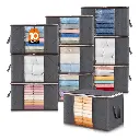 Set Caja Organizadora X10 Ropa Guarda Mantas Frazadas Tela ®