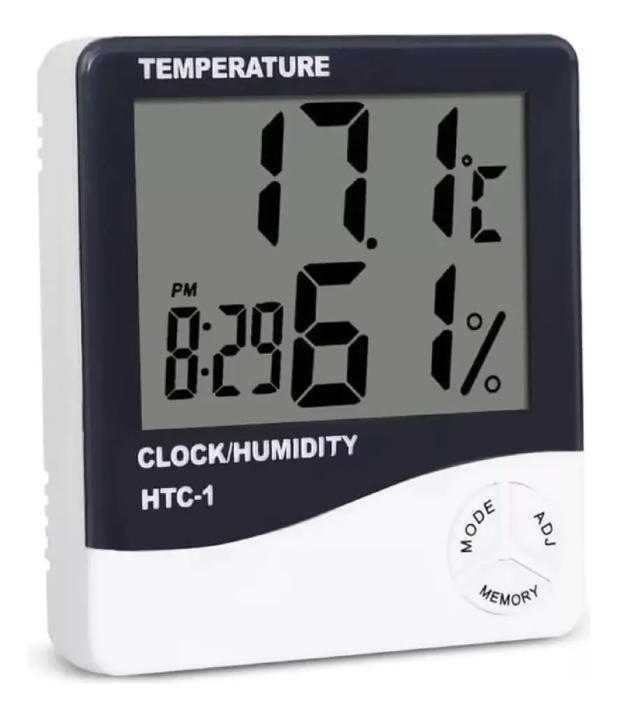 Reloj Termometro Temperatura Higrometro Humedad Alarma Ql ®