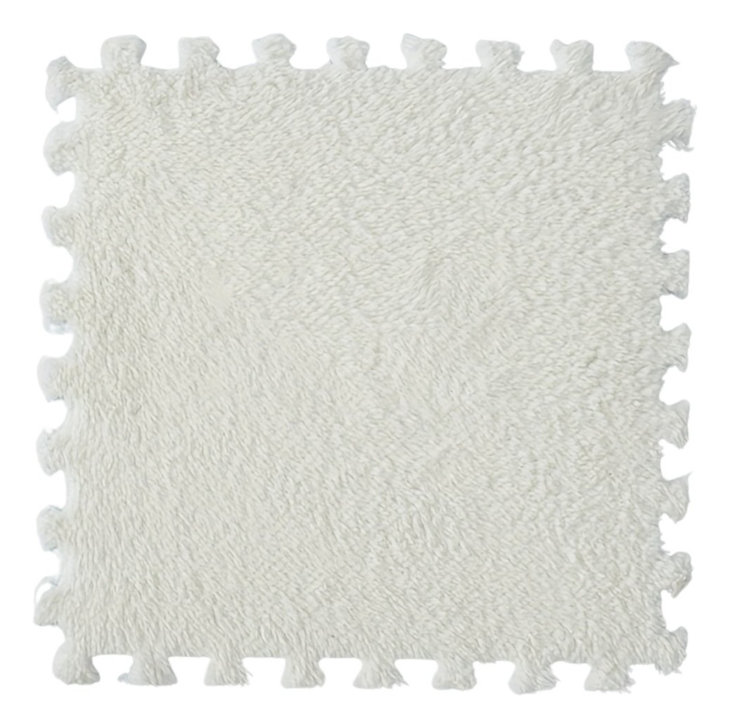 Alfombra Antigolpe Goma Eva Peludita Piso Encastrable Tatami