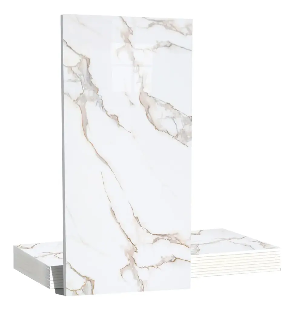 Pack X3 Placa Revestimiento Adhesivo Simil Marmol 30x60 Ql