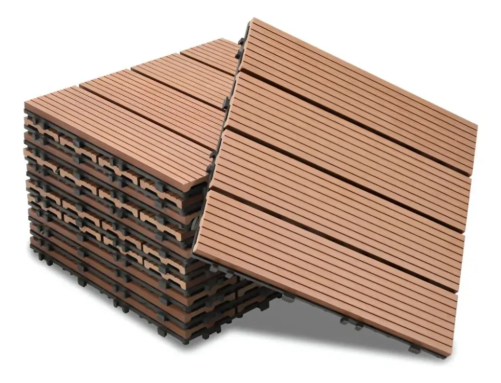 Deck Simil Madera Baldosa Para Exterior Wpc Premium X30 