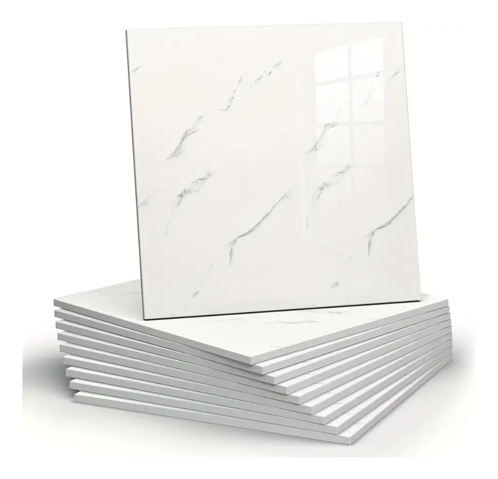 Pack X9 Placa Revestimiento Adhesivo Simil Marmol 60x60 Ql