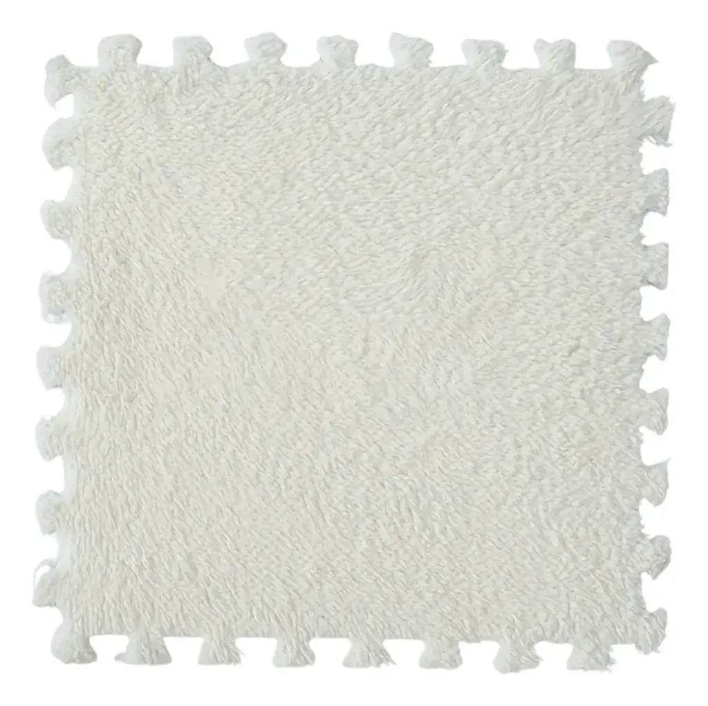 Alfombra Antigolpe Goma Eva Shaggy Piso Encastrable Pack X50
