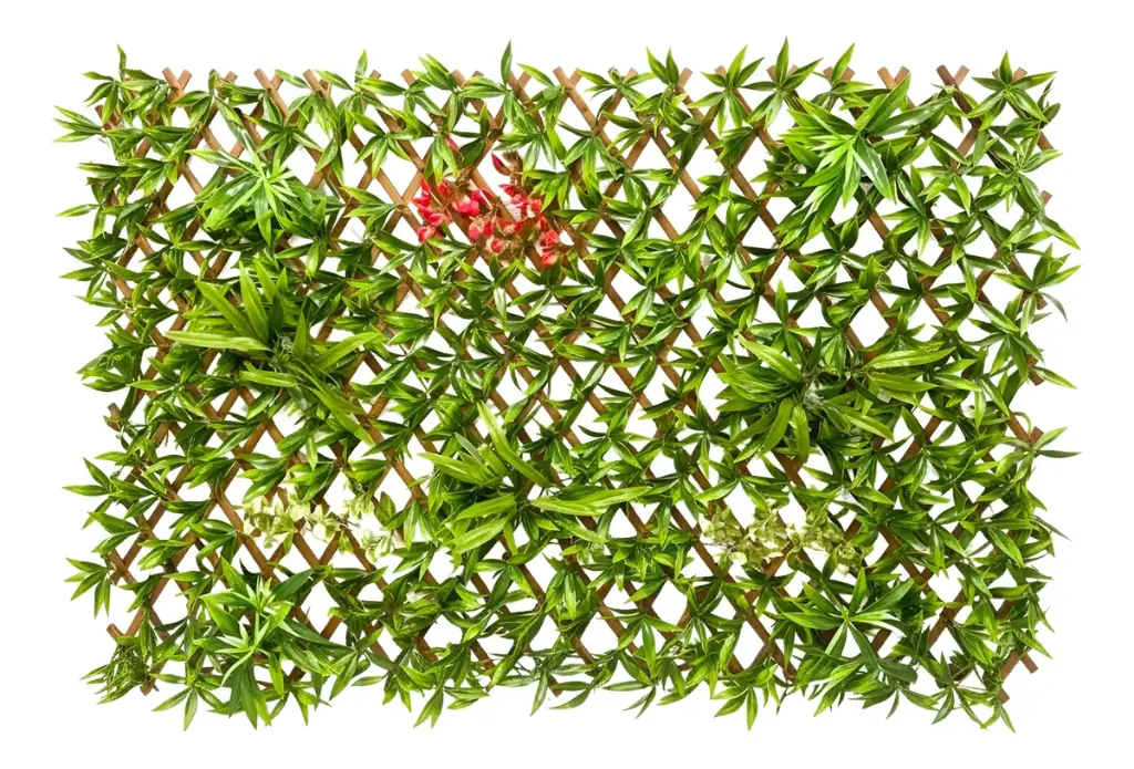 Cerco Madera Extensible Hojas Artificial Plegable Jardin 2 M 