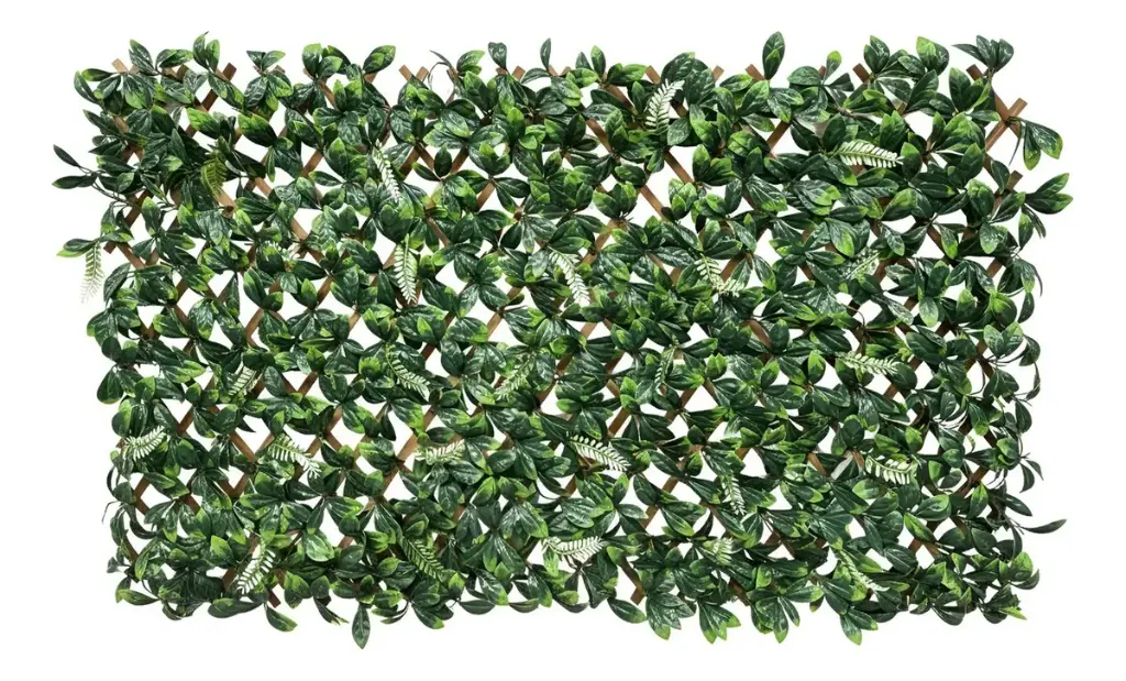 Cerca Madera Extensible Enredadera Artificial Plegable Hojas 