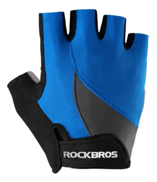 Guantes Ciclismo Medio Dedo Rockbros Anti-transpiración