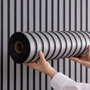 Rollo Adhesivo Símil Ripado Wpc Madera 3mts X 60cm Premium ®