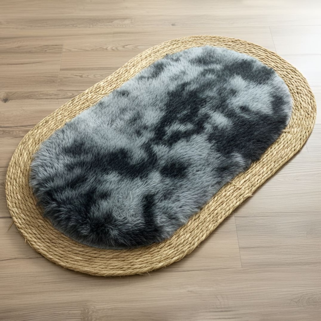 Alfombra Ovalada De Rattan Chica Sala De Estar Dormitorio Ql