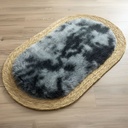 Alfombra Ovalada De Rattan Chica Sala De Estar Dormitorio Ql