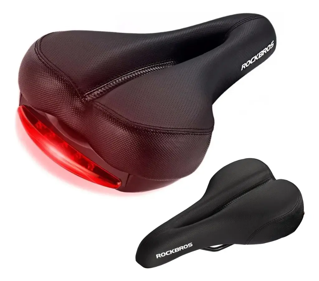 Asiento Acolchado Con Luz Antiprostatico Cómodo Ciclismo Gel