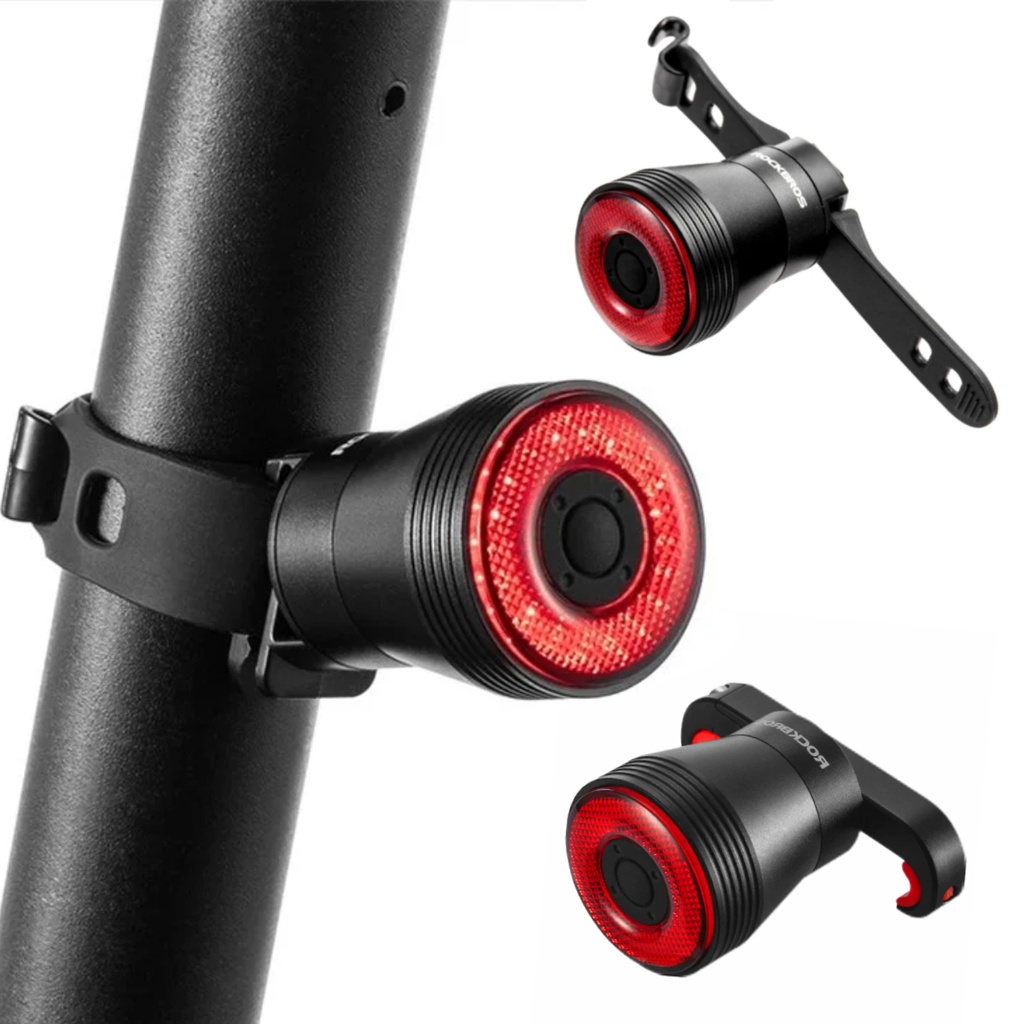 Luz Rockbros Trasera De Freno Inteligente Para Bicicletas