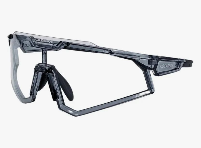Lentes Fotocromaticos Rockbros De Ciclismo Negro Y Gris Tran