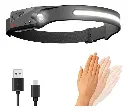 Linterna Minero Recargable De Cabeza Luz Led Con Sensor Movi