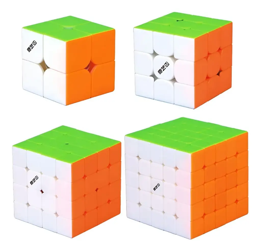 Cubo De Rubik Qiyi Set Pack 4 Modelos Magnéticos