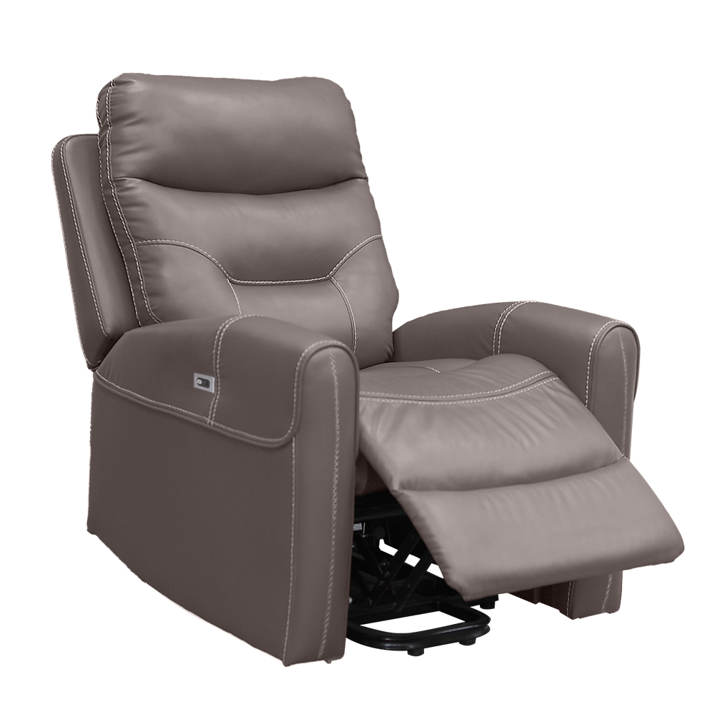 Sillon Sofa Reclinable Electrico Poltrona Simil Cuero Living